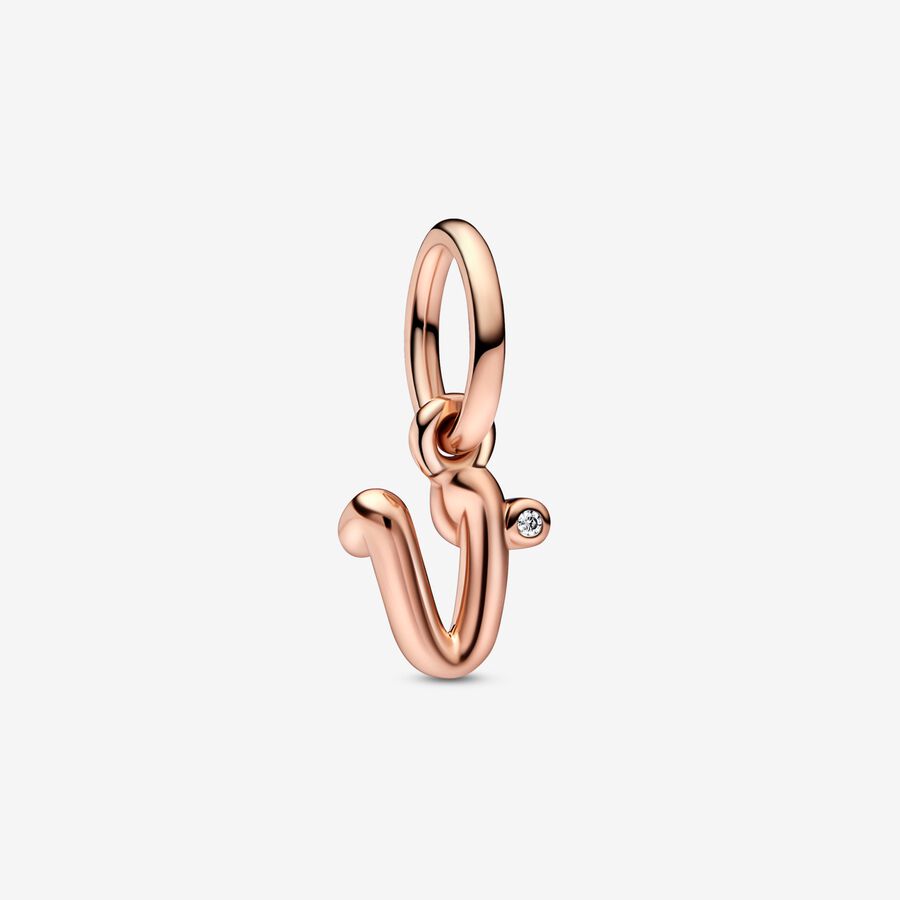 Charm Letra v Script 