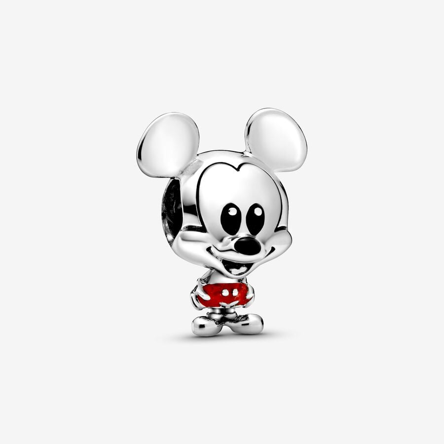  Charm Mickey Mouse Pantalones Rojos de Disney