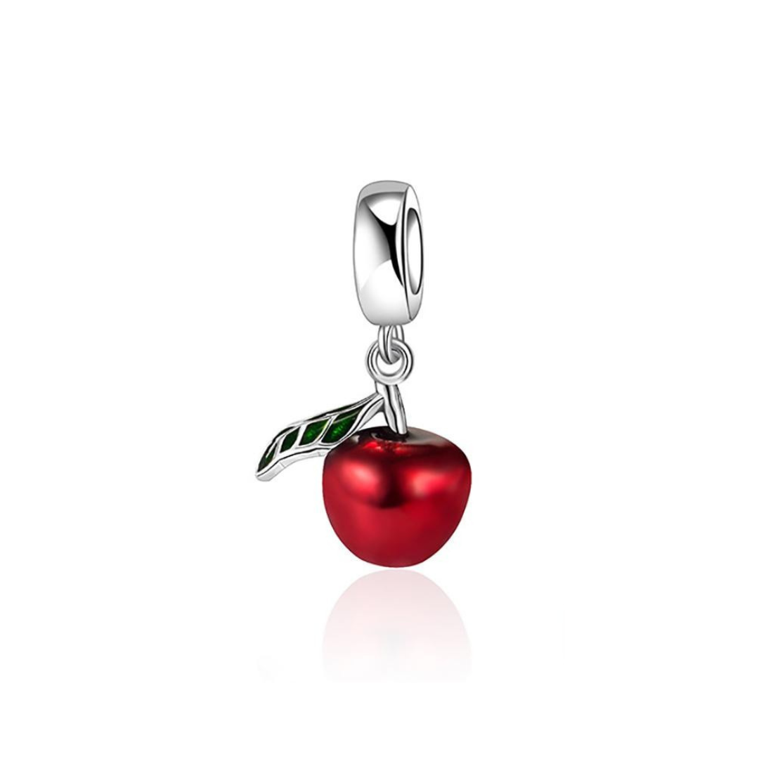  Charm colgante manzana roja 