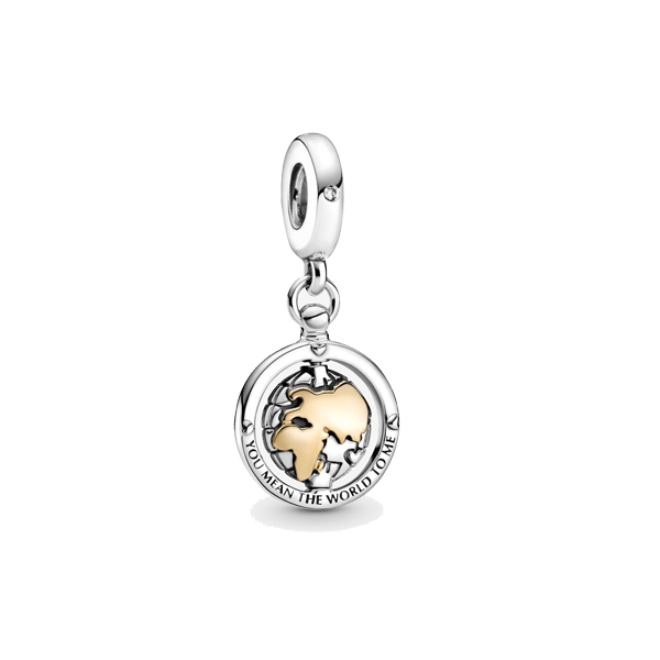  Charm colgante mundo plano