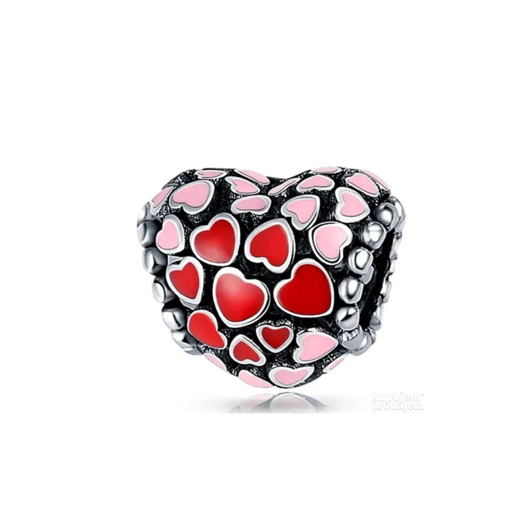  Charm de corazones 