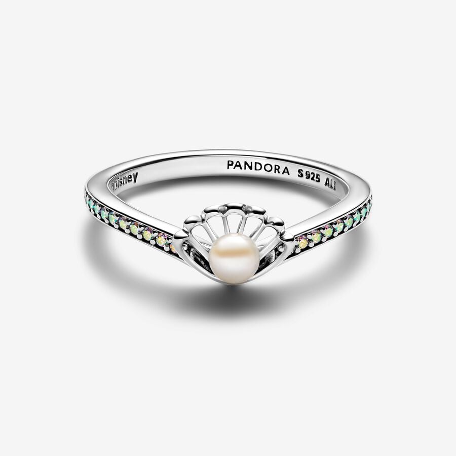  Anillo Perla Concha Princesa Ariel de Disney