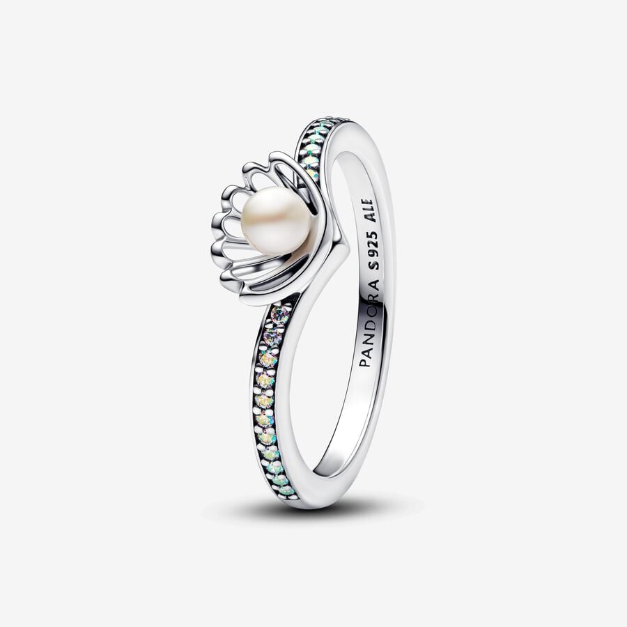  Anillo Perla Concha Princesa Ariel de Disney