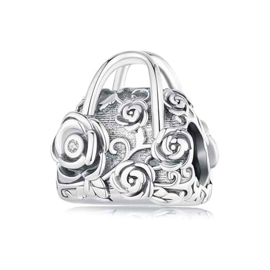  Charm cartera con flores