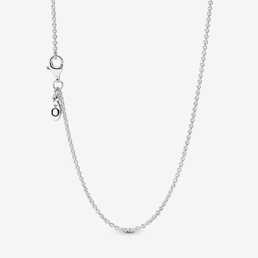  Cadena en plata de mini nudos