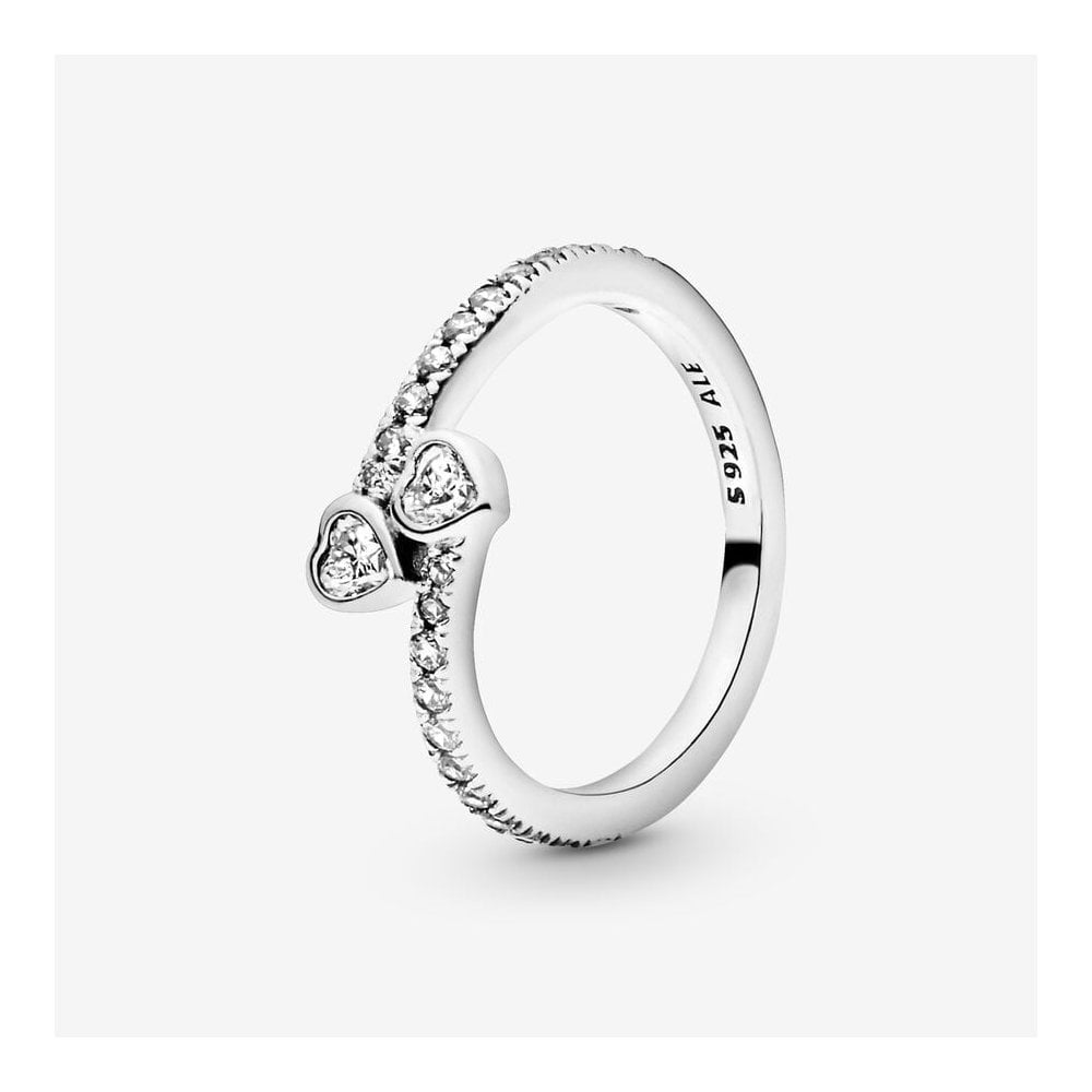  Anillo dos Corazones Brillantes