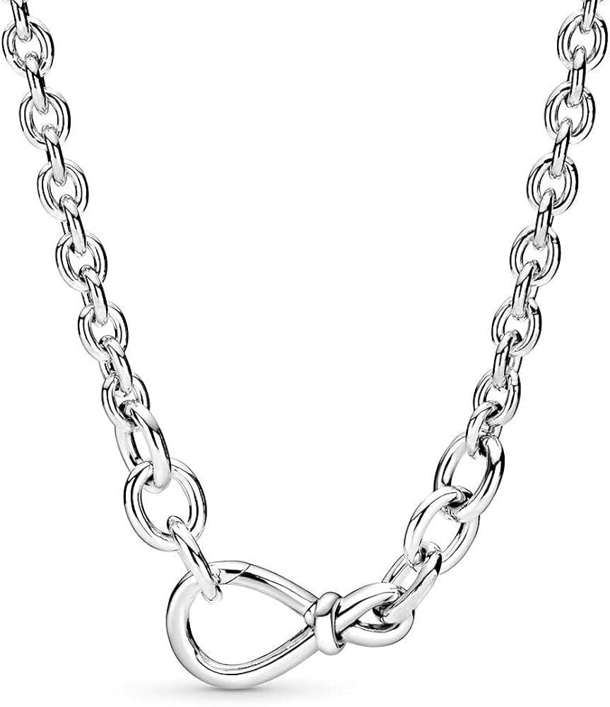  Collar de Cadena de nudo infinito grueso