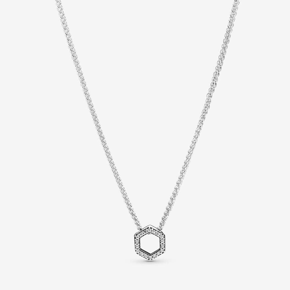  Collar de hexagono brillante 