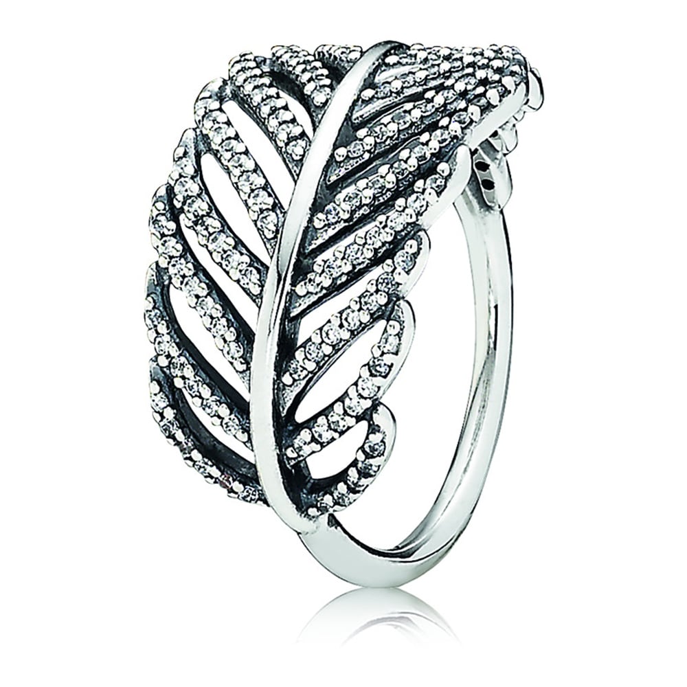  Anillo hoja brillante 
