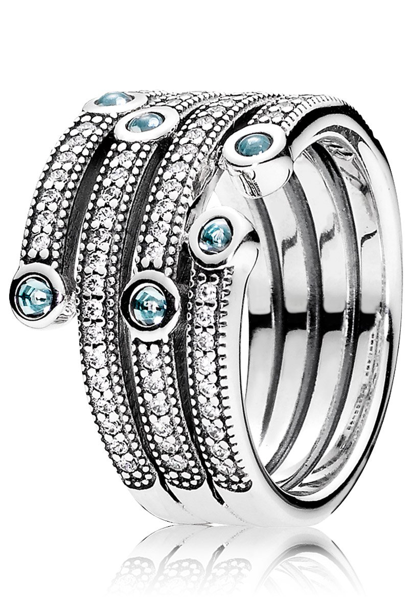  Anillo océano brillante