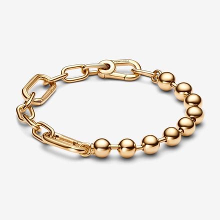 Pulsera de Eslabones Link y Cuentas Metálicas Pandora ME