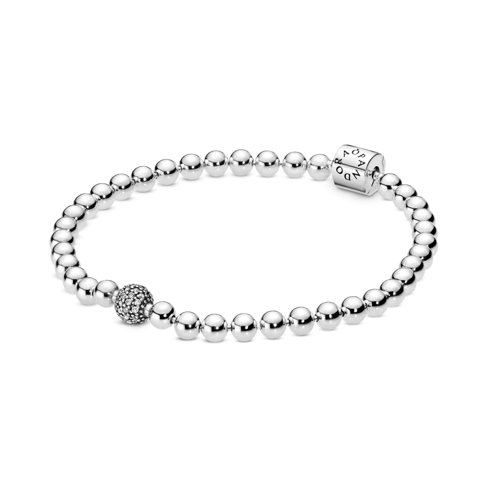 Pulsera de cuencas y pavé