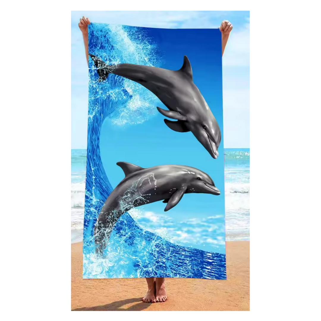  Toalla de playa de secado rápido para natación, campamento y baño 70 x 140 cm
