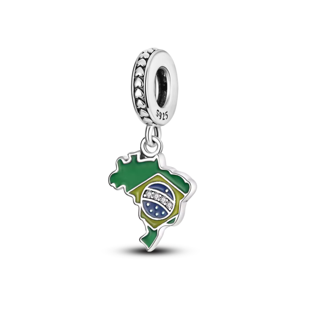 Charm Brasil colgante 