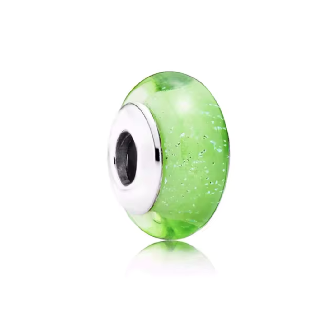 Charm rueda de murano verde