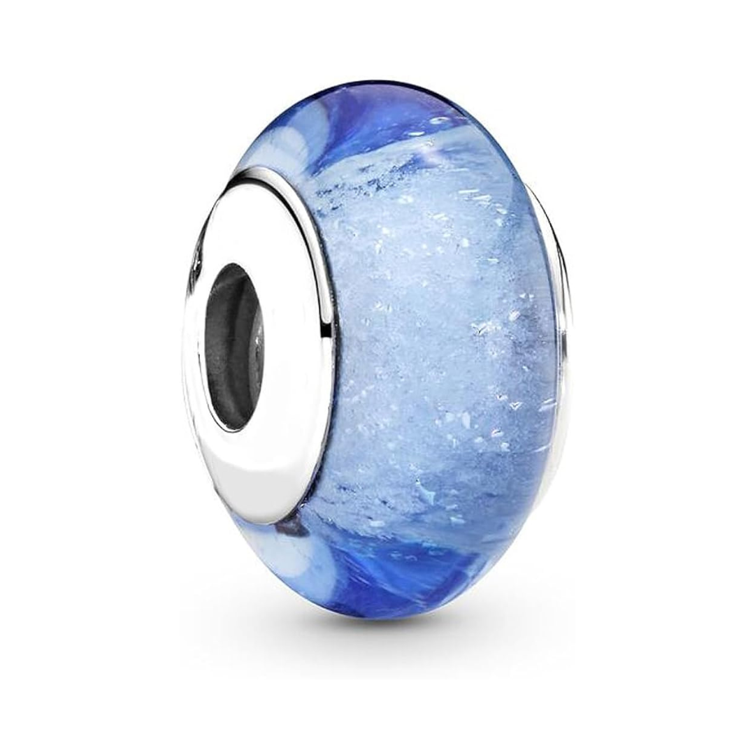 Charm rueda de murano azul