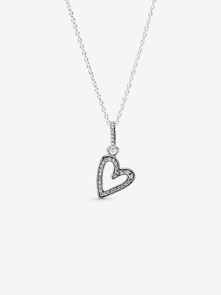 Collar Corazones brillantes