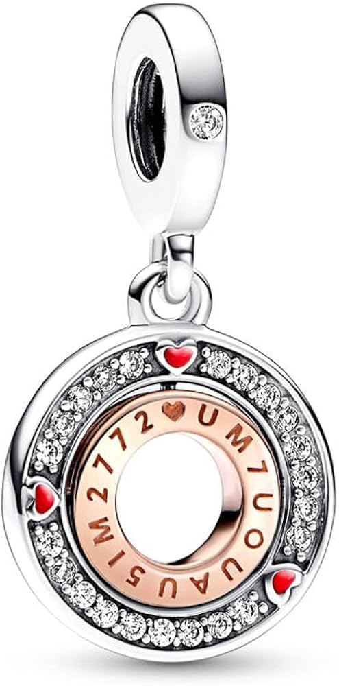 Charm colgante con mensaje de amor 