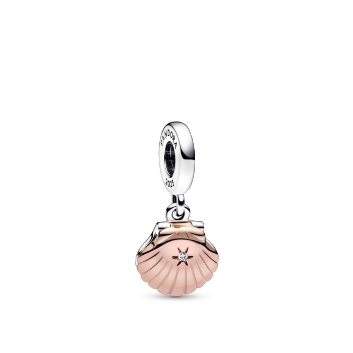 Charm Colgante Concha de Mar y Perla 