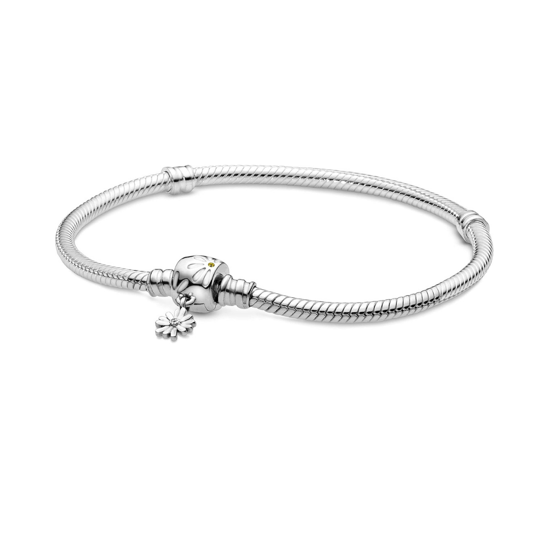 Pulsera con cierre de flor de margarita 