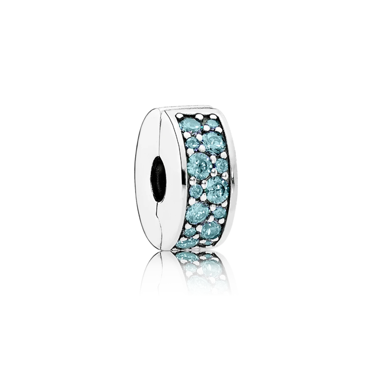 Clip pavé turquesa 