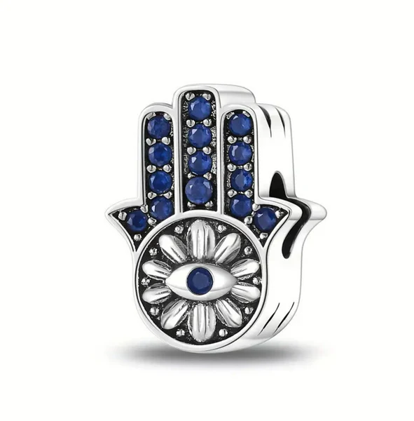 Charm Mano de Hamsa Ojo 