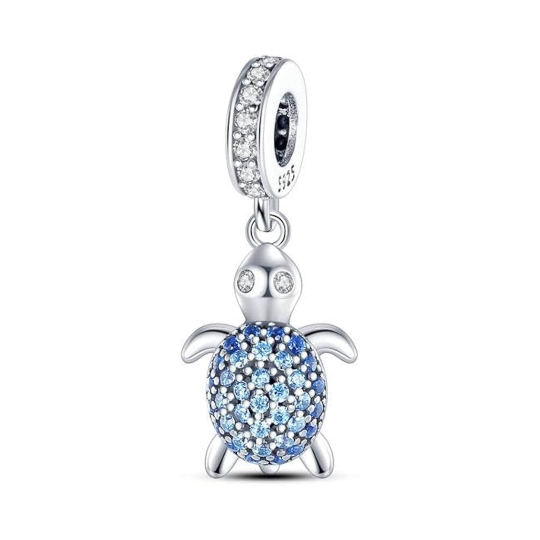 Charm tortuga brillante colgante 