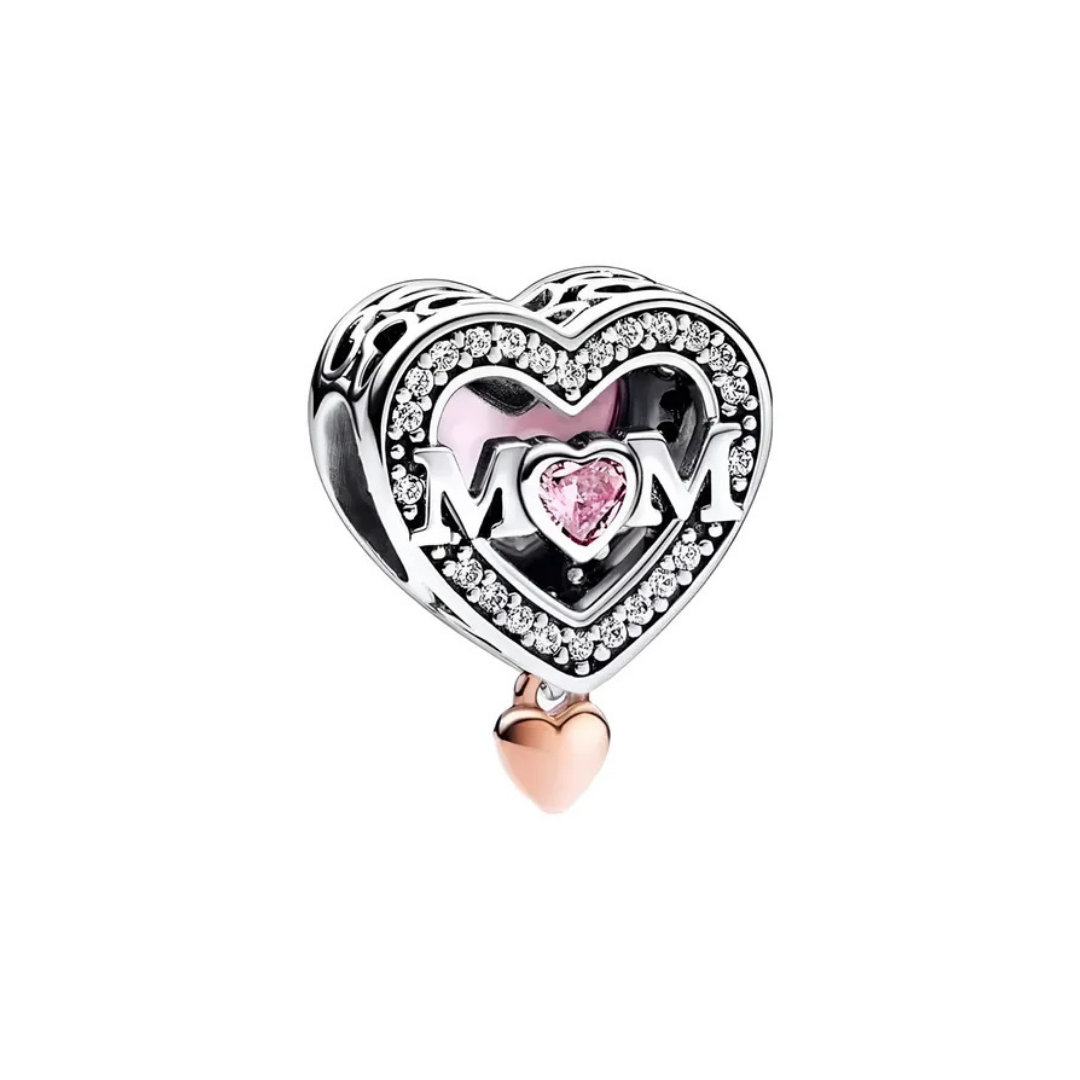 Charm corazón mom