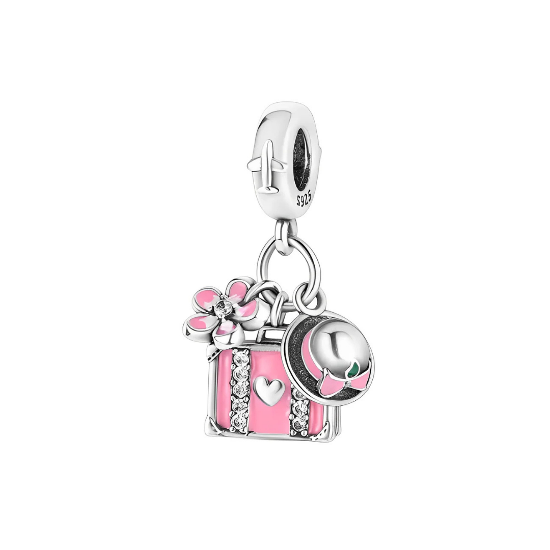 Charm colgante viajera vintage 