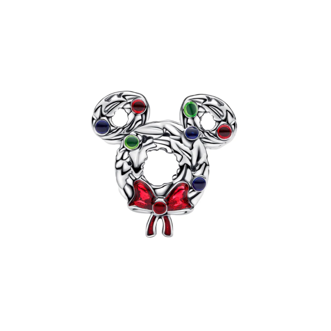 Charm corona navideña de mickey