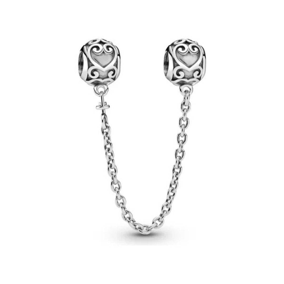 Cadena de seguridad de corazones 