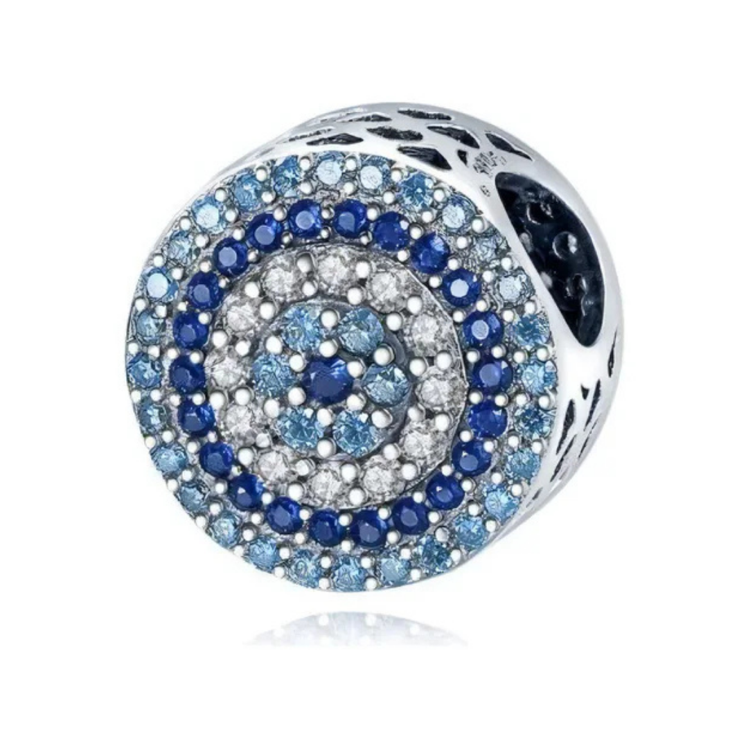 Charm ojo turco redondo brillante 