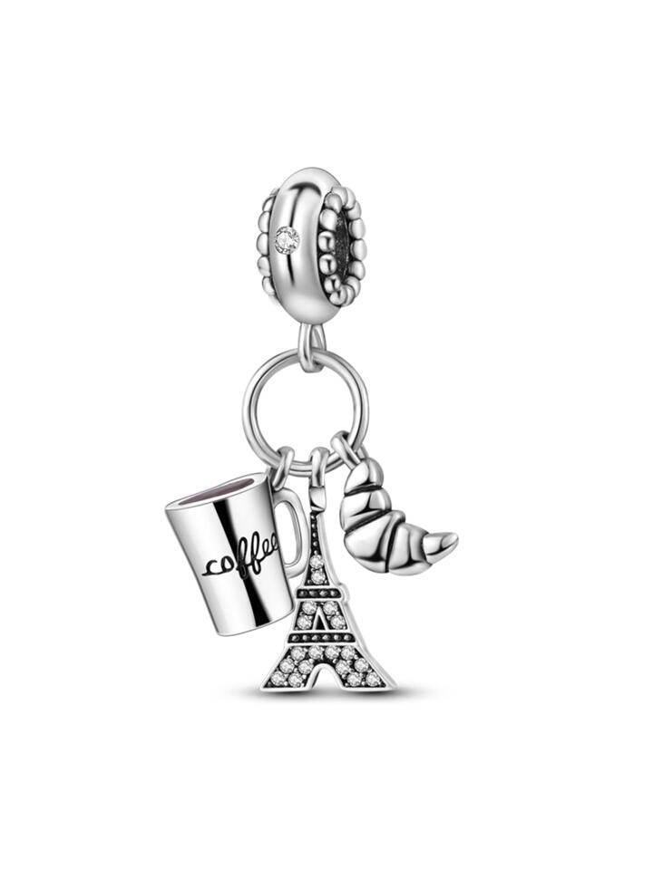 Charm taza, torre eiffel y croissant