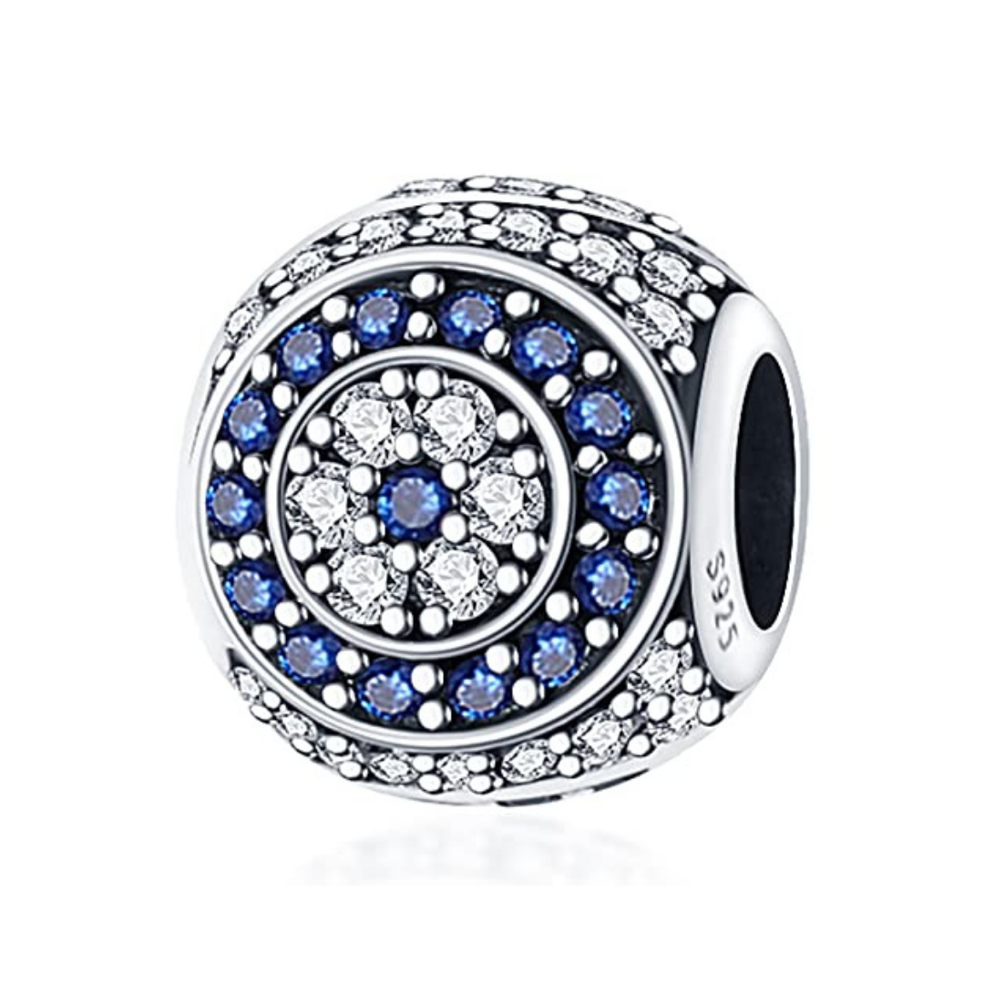 Charm colgante ojo turco brillante  