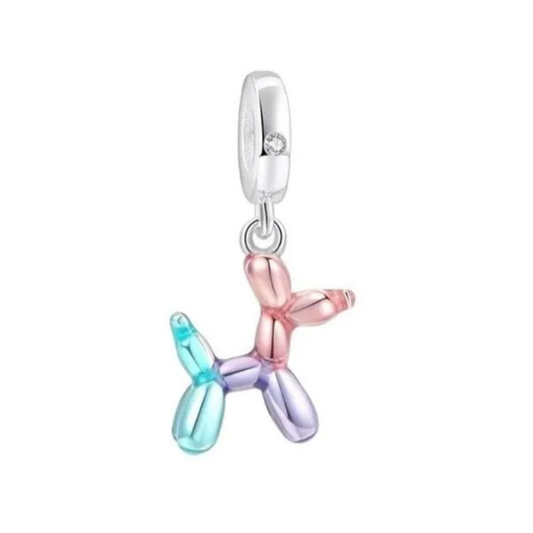 Charm globo de perritos pasteles 