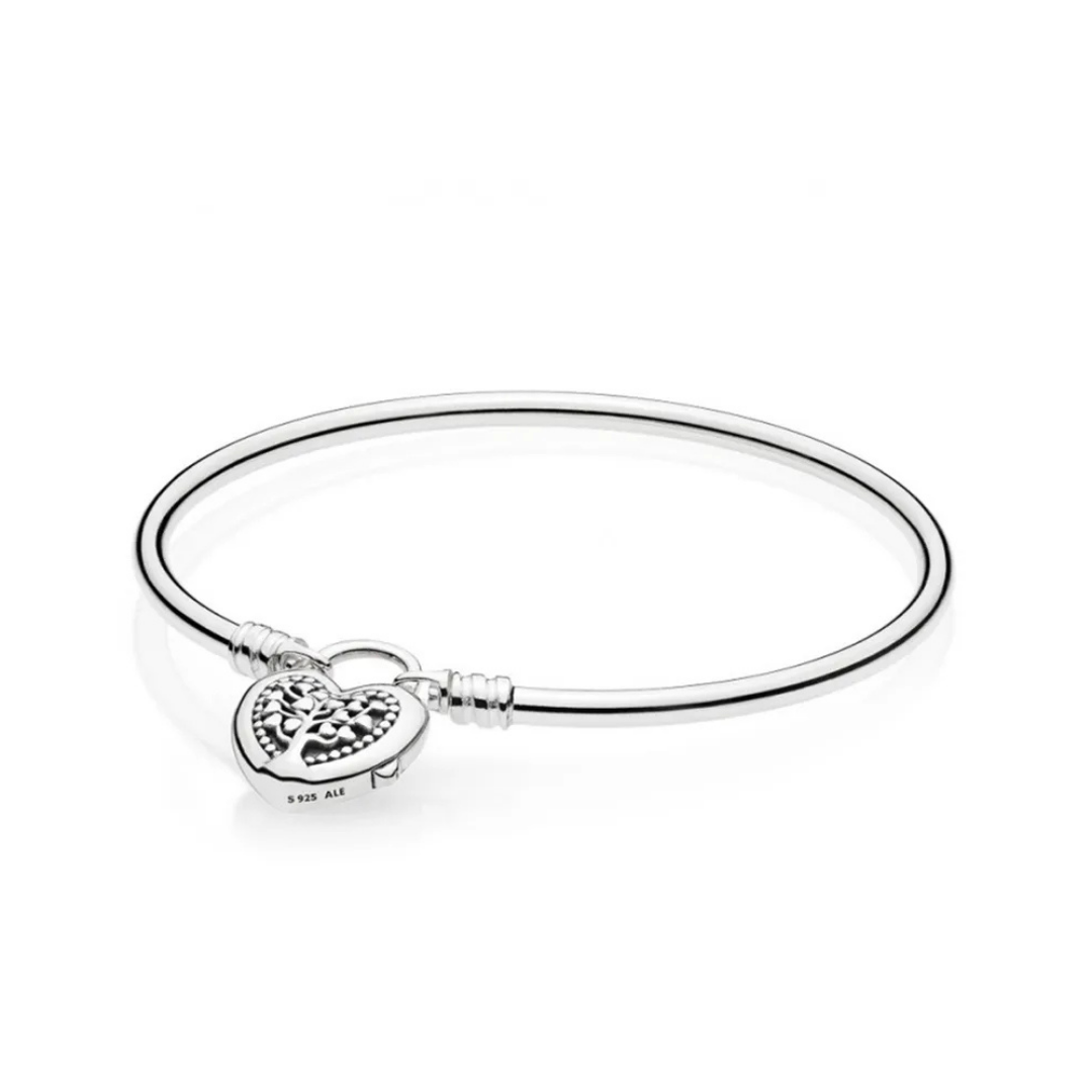 Pulsera rígida Cierre de Corazón Árbol Genealógico