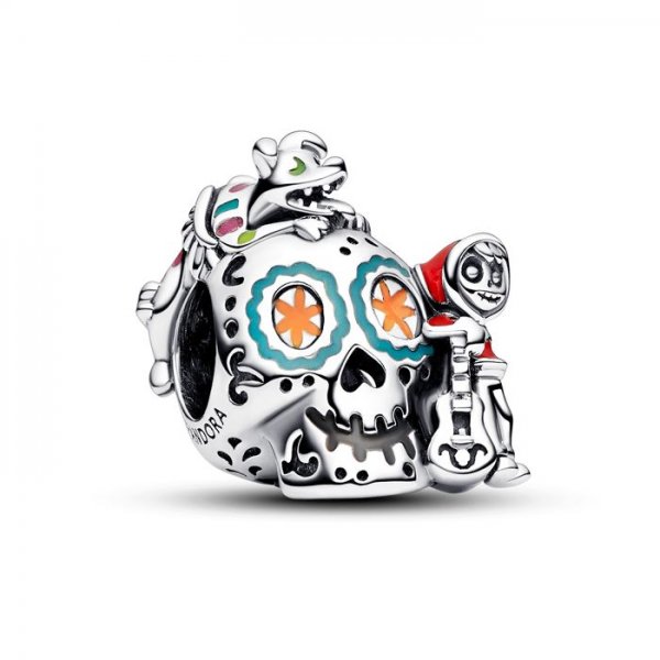 Charm  Pixar Coco Miguel & Dante Skull 