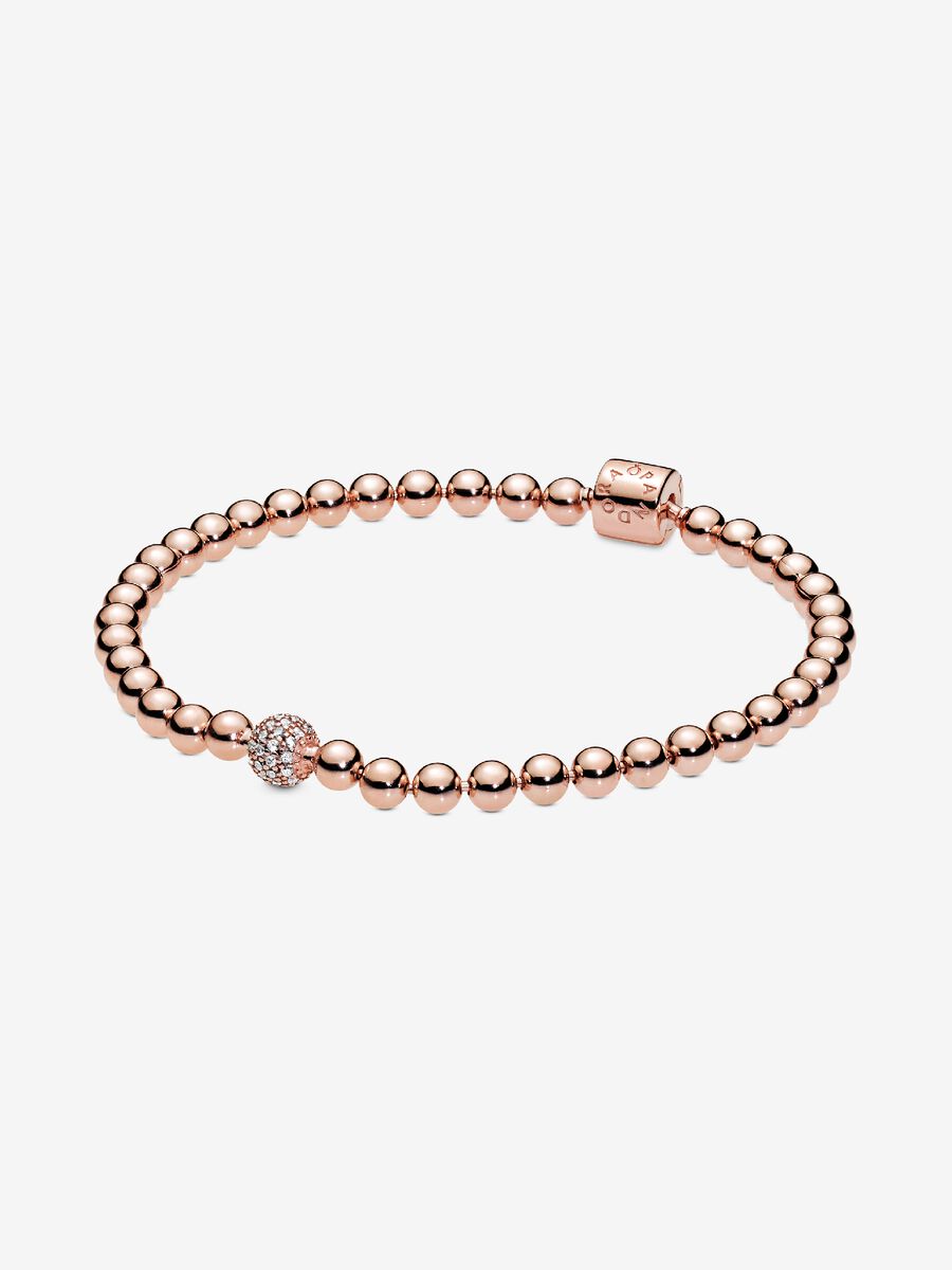 Pulsera de cuencas y pavé
