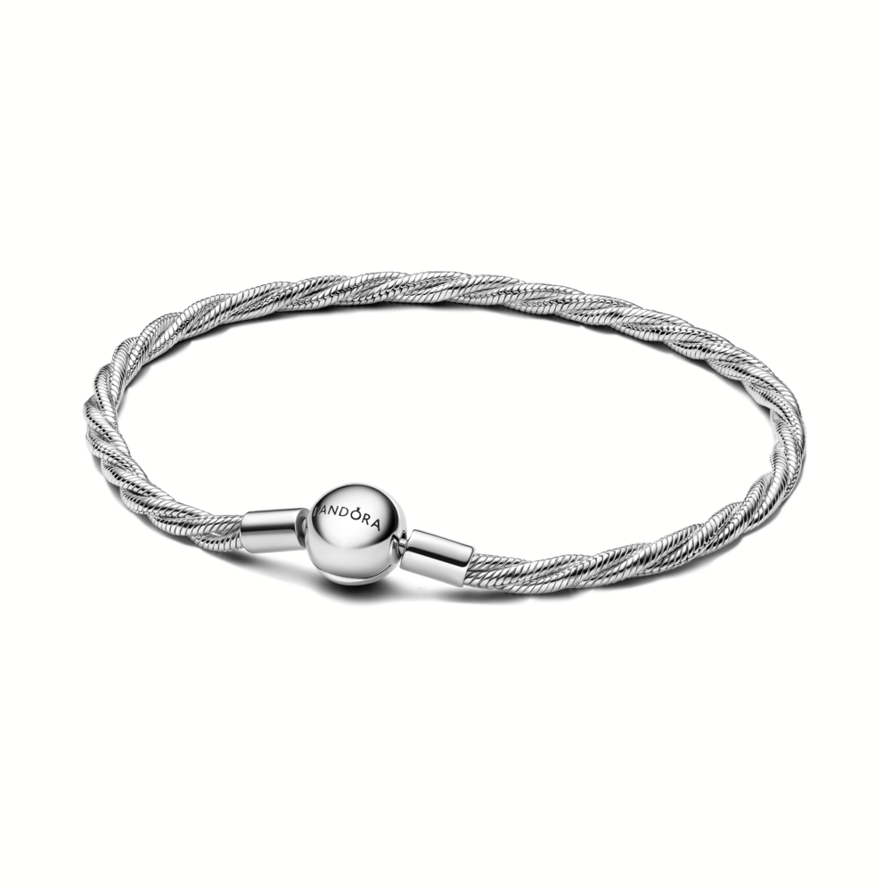 Pulsera entrelazada cierre redondo 