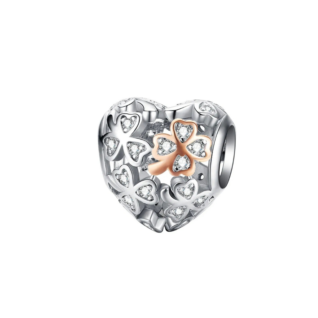 Charm corazón de trébol