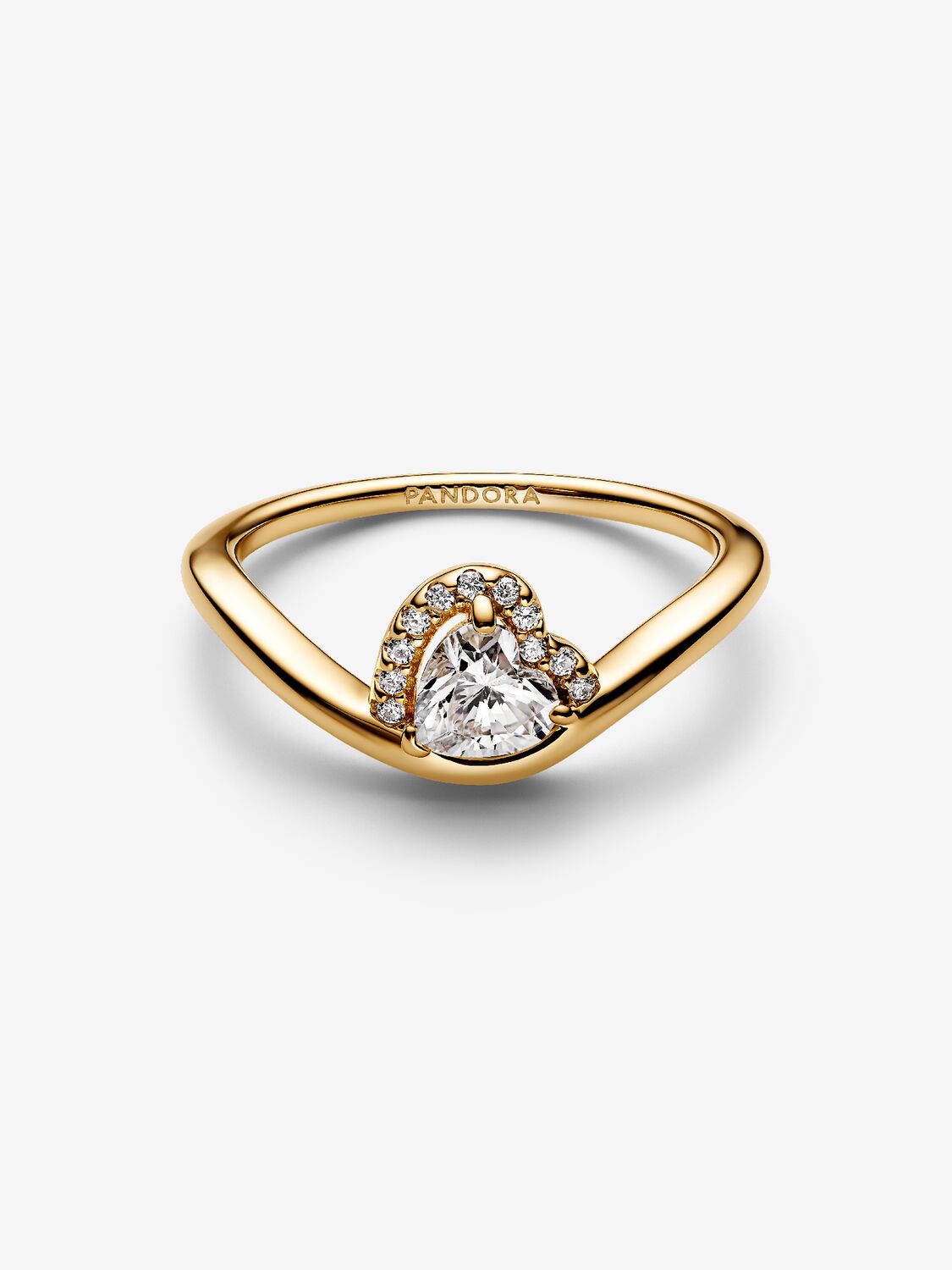 Anillo Corazón Ondulado