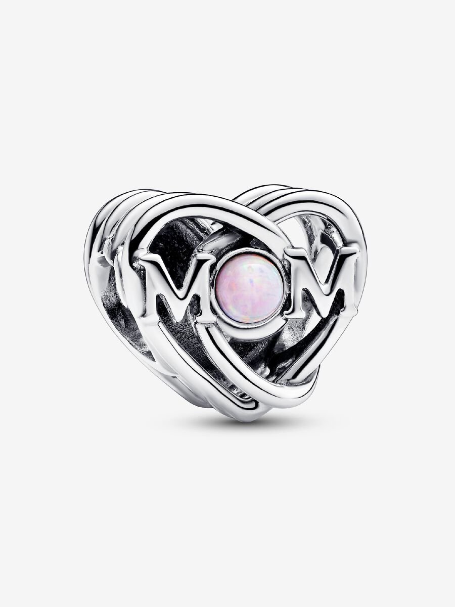 Charm de mamá y corazón calado