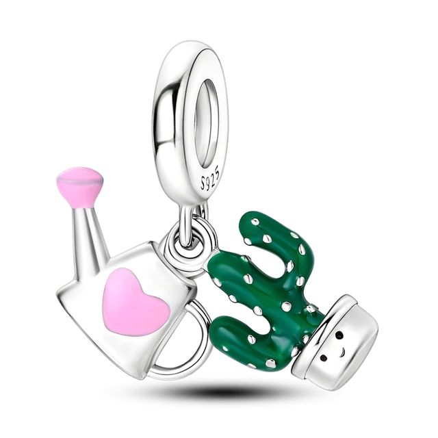Charm colgante de cactus