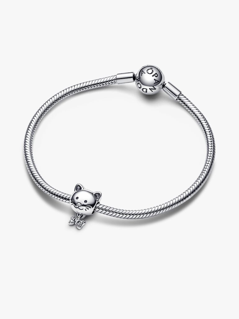 Charm de gato y lazo para mascota
