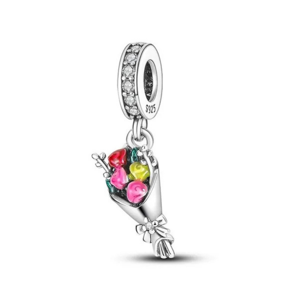 Charm ramo de flores de colores