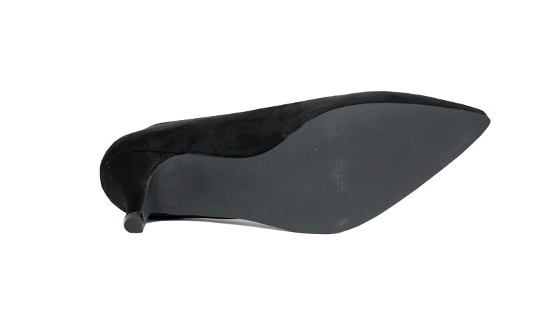 Zapatos de vestir negros tacón fino y bajo