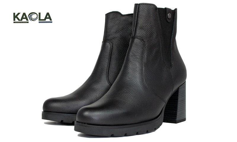 Botines tacón alto de piel españoles