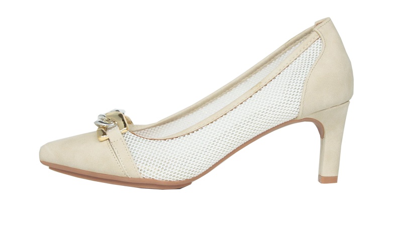Zapato de vestir de puntera con cadena
