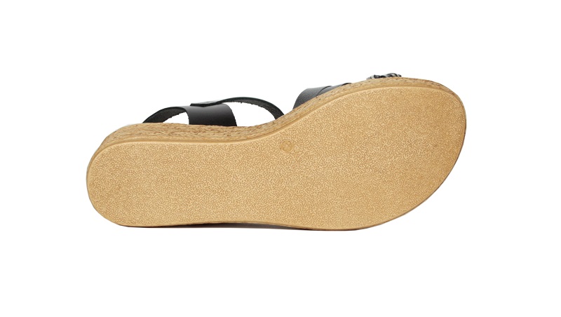 Sandalias Porronet cuña media | 2961 negro