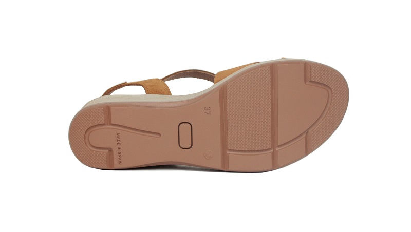 Sandalias serraje color whisky | 1452 Kaola
